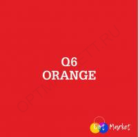 Термотрансферная пленка Q6, ПВХ (Китай) - Оранжевая (50см х 1м), 62305