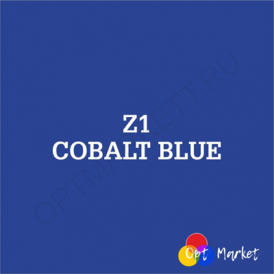 Термотрансферная пленка FLEX  Z1, ПВХ (Китай) - Кобальтовый синий (50см х 1м), 10523